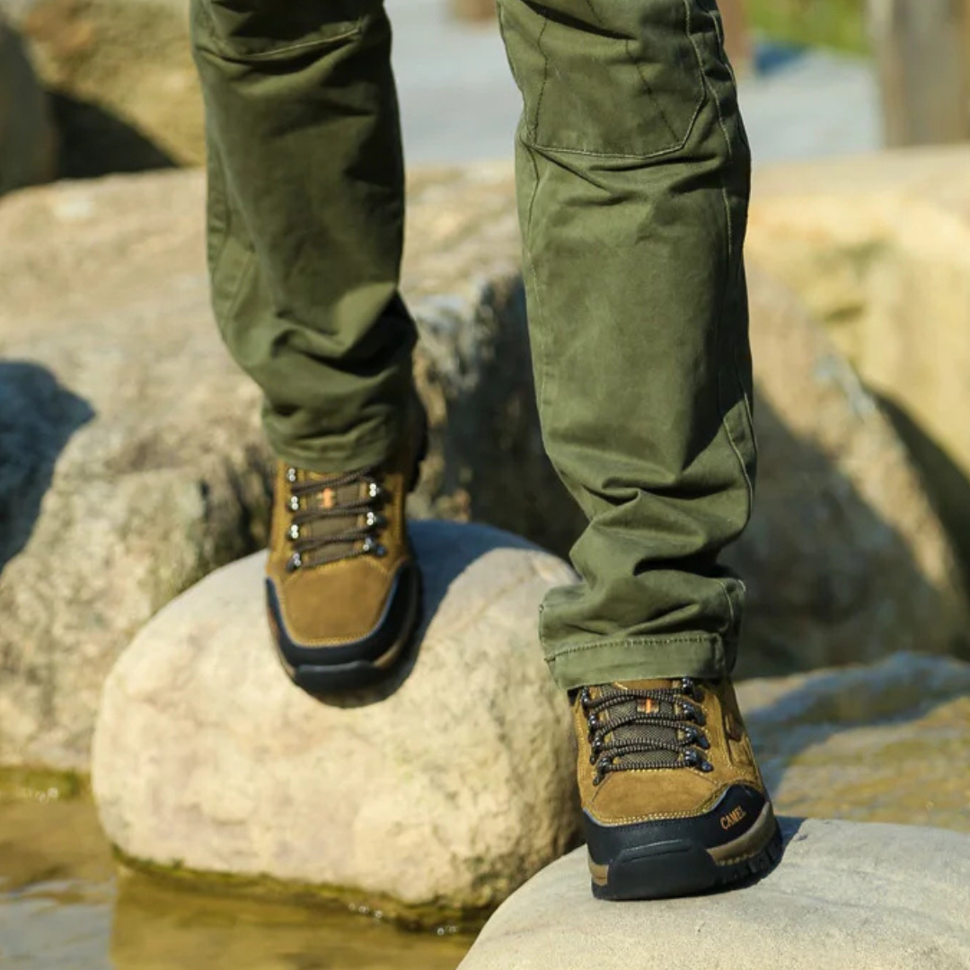 Women's Mid-Cut Waterproof Hiking Boots - Camel