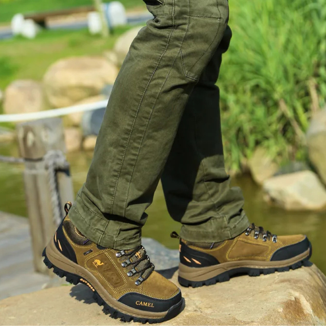 Women's Mid-Cut Waterproof Hiking Boots - Camel