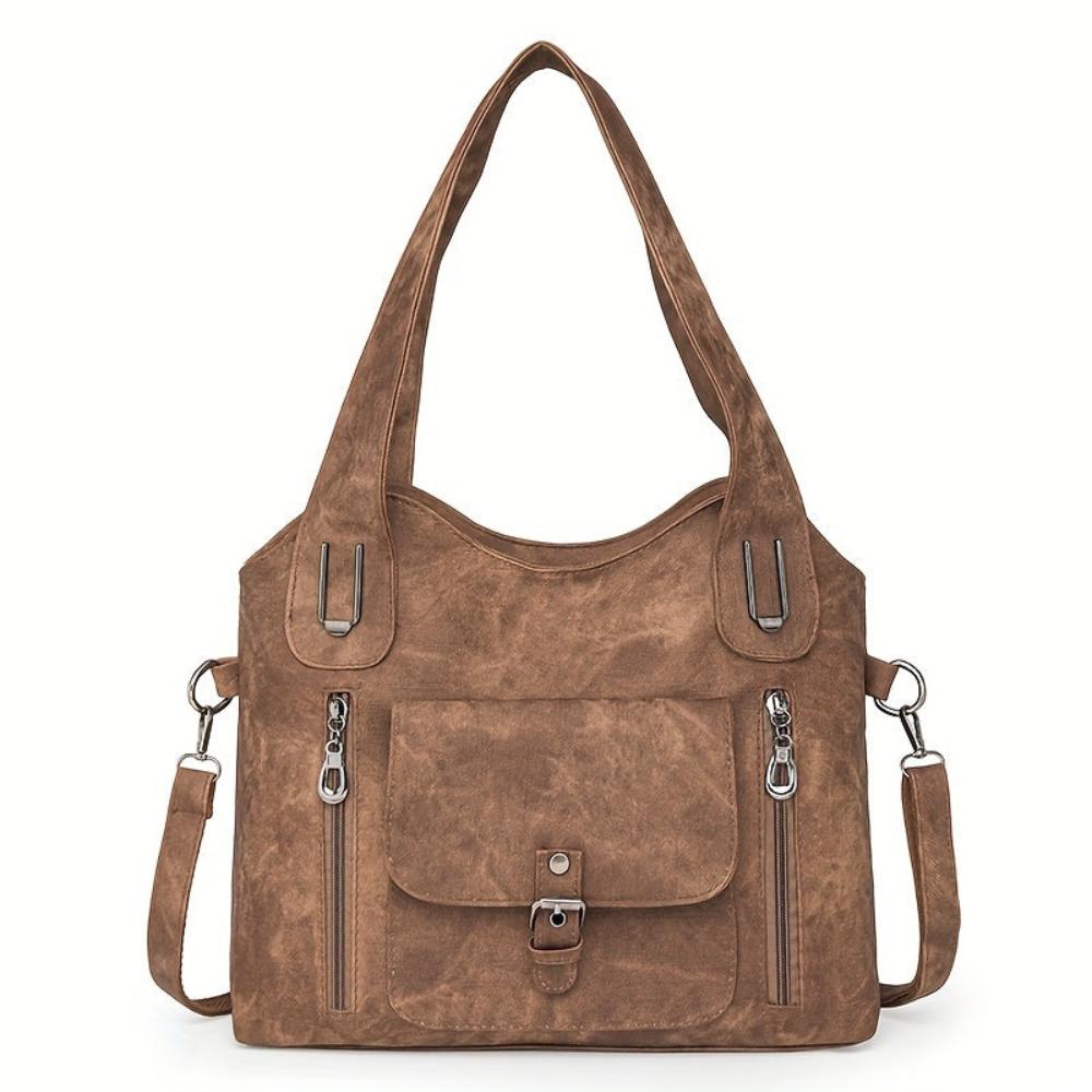 Women's Vegan Leather Shoulder Bag – Retro Style | Franka