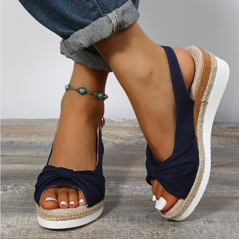 Women's Cozy Peep-Toe Sandals - Candy