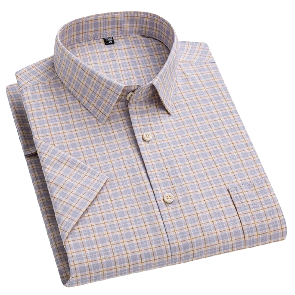 Klyne - Short-Sleeved Cotton Shirt