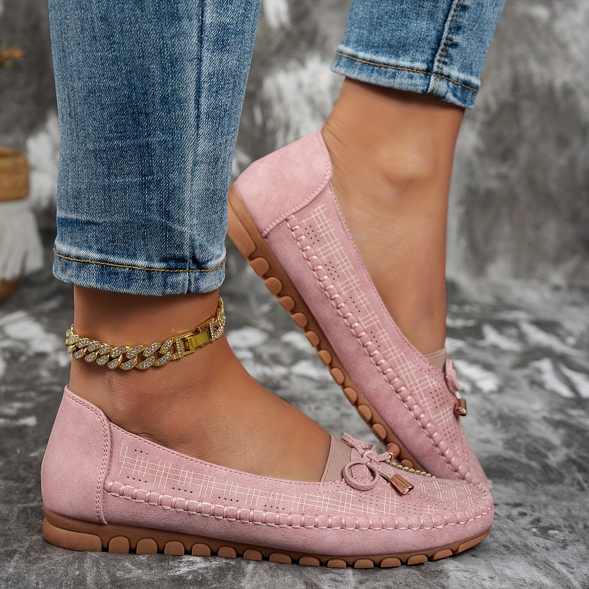 Women's Bow Detail Comfort Loafers - Sabine