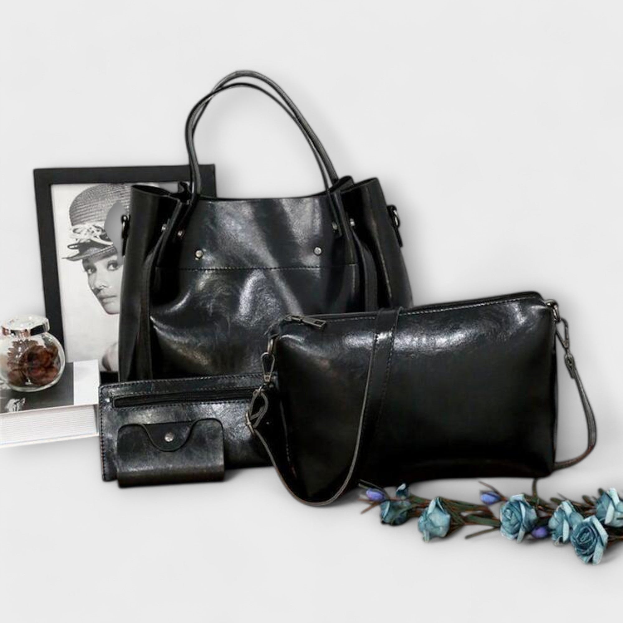 Vintage 4-Piece Bag Set for Women | Azura Collection