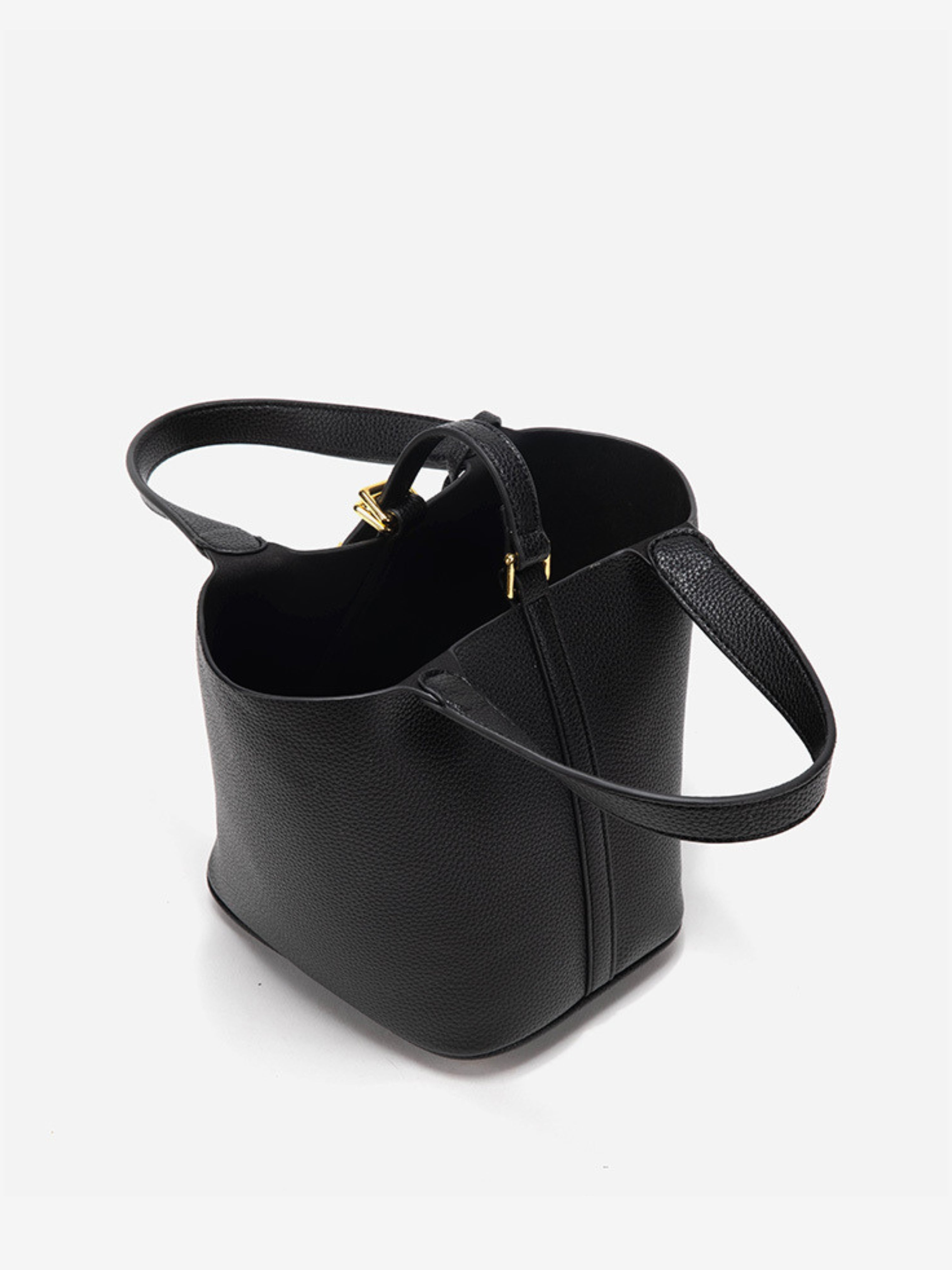 Women's Leather Bucket Tote Bag with Lock Closure for Everyday & Work Use | Seraphina