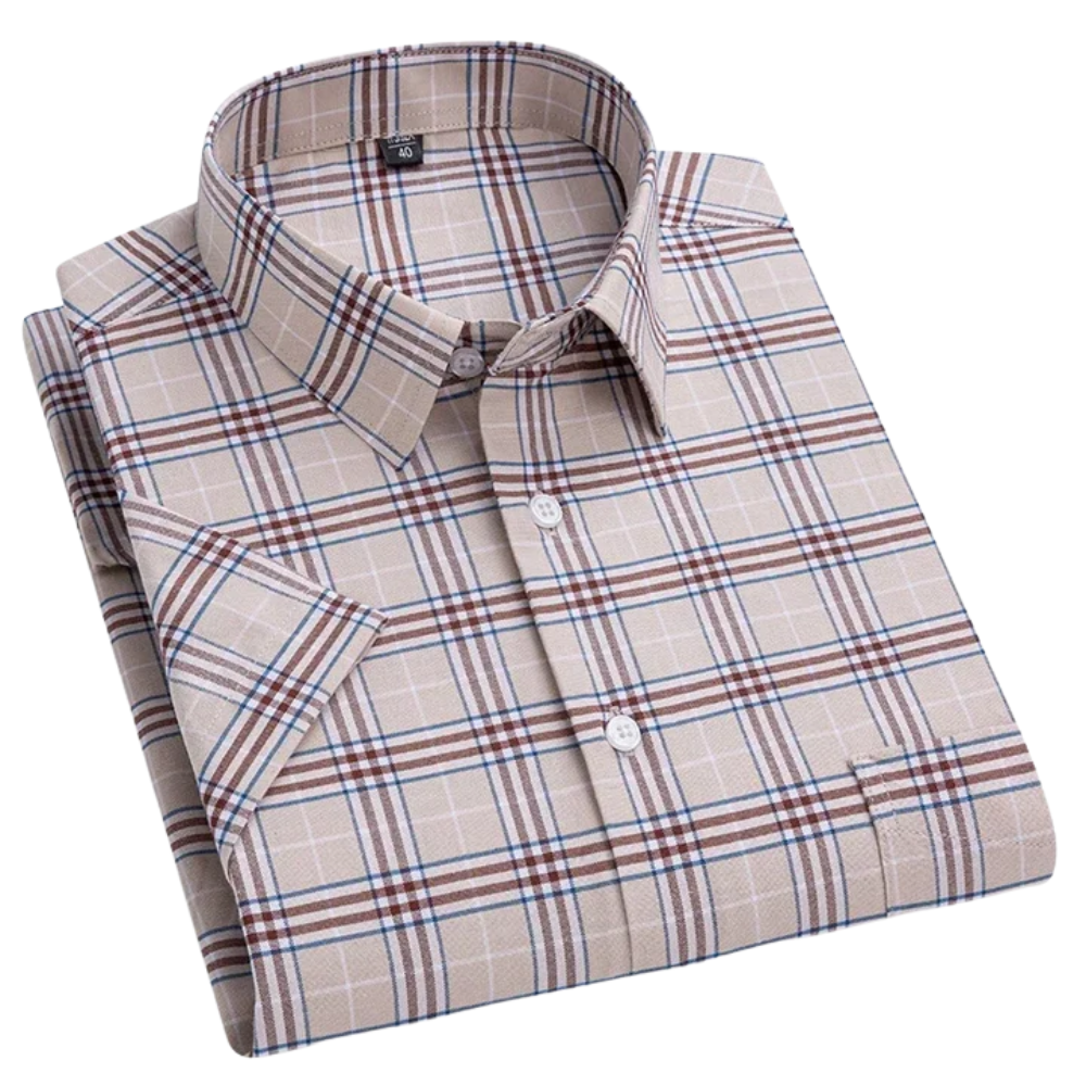 Klyne - Short-Sleeved Cotton Shirt