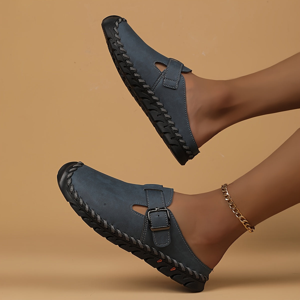 Women's Cozy Buckle Slide Sandals - Marly