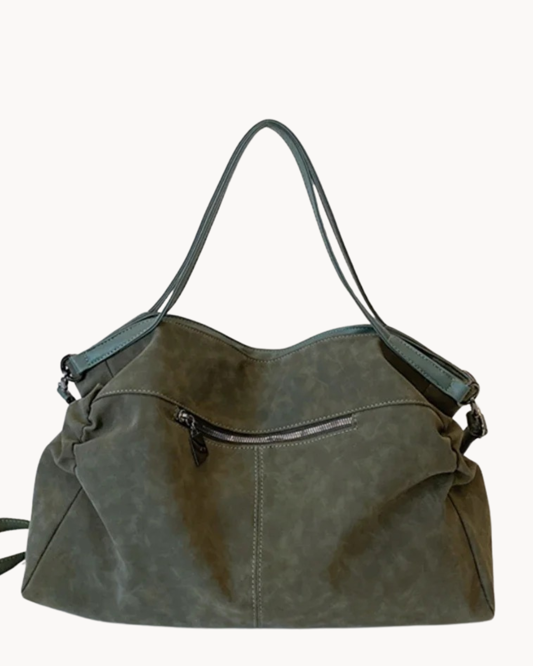 Suede Shoulder Bag, Slouchy Design | Lyra