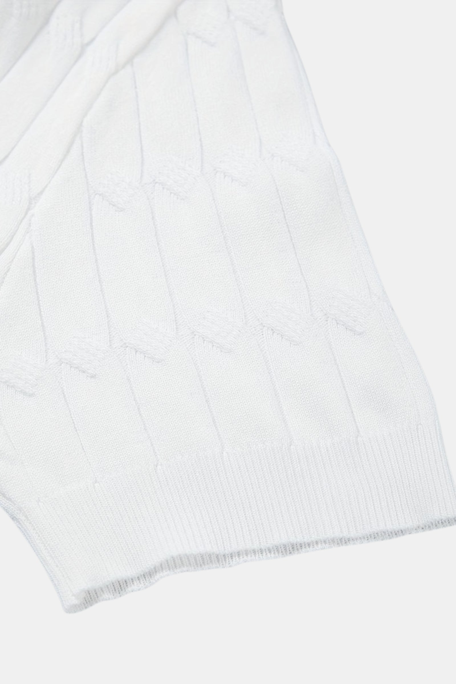 Klyne Premium V-Neck Cable Knit Polo