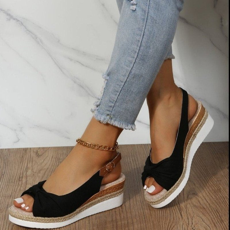 Women's Cozy Peep-Toe Sandals - Candy