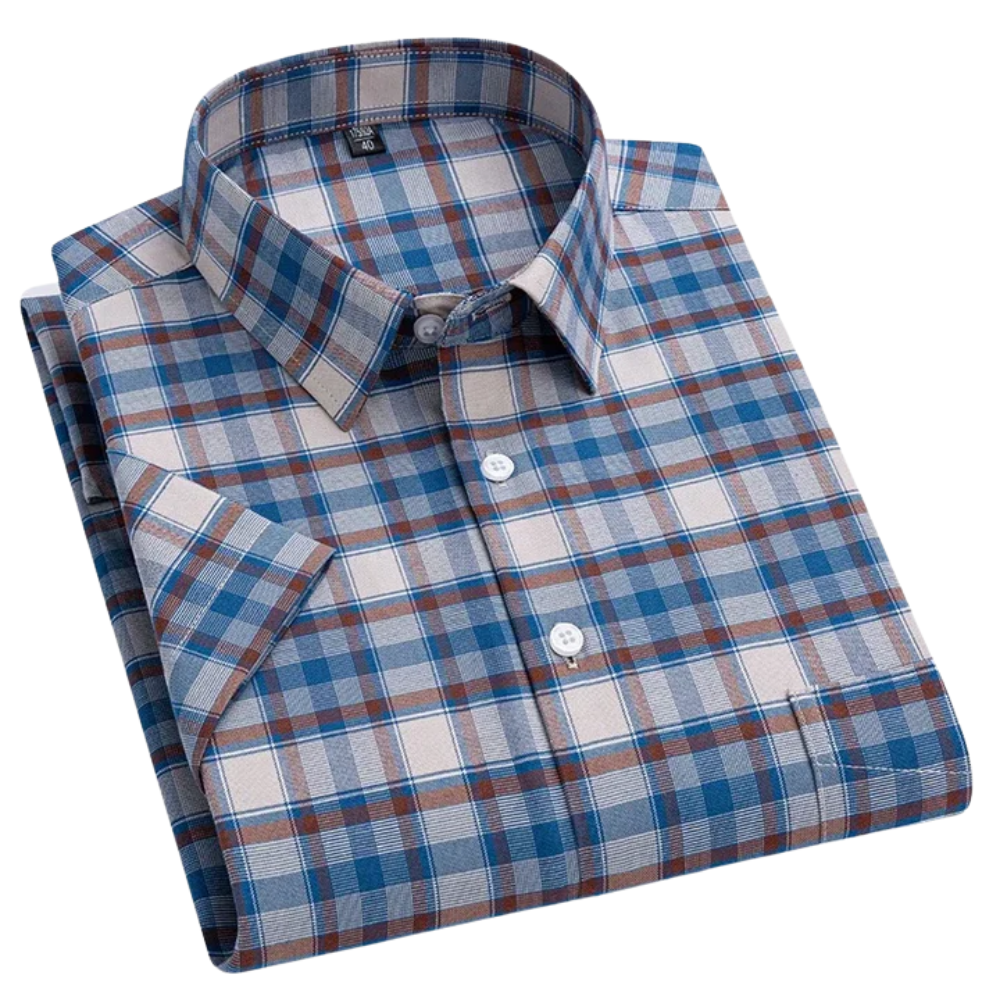 Klyne - Short-Sleeved Cotton Shirt