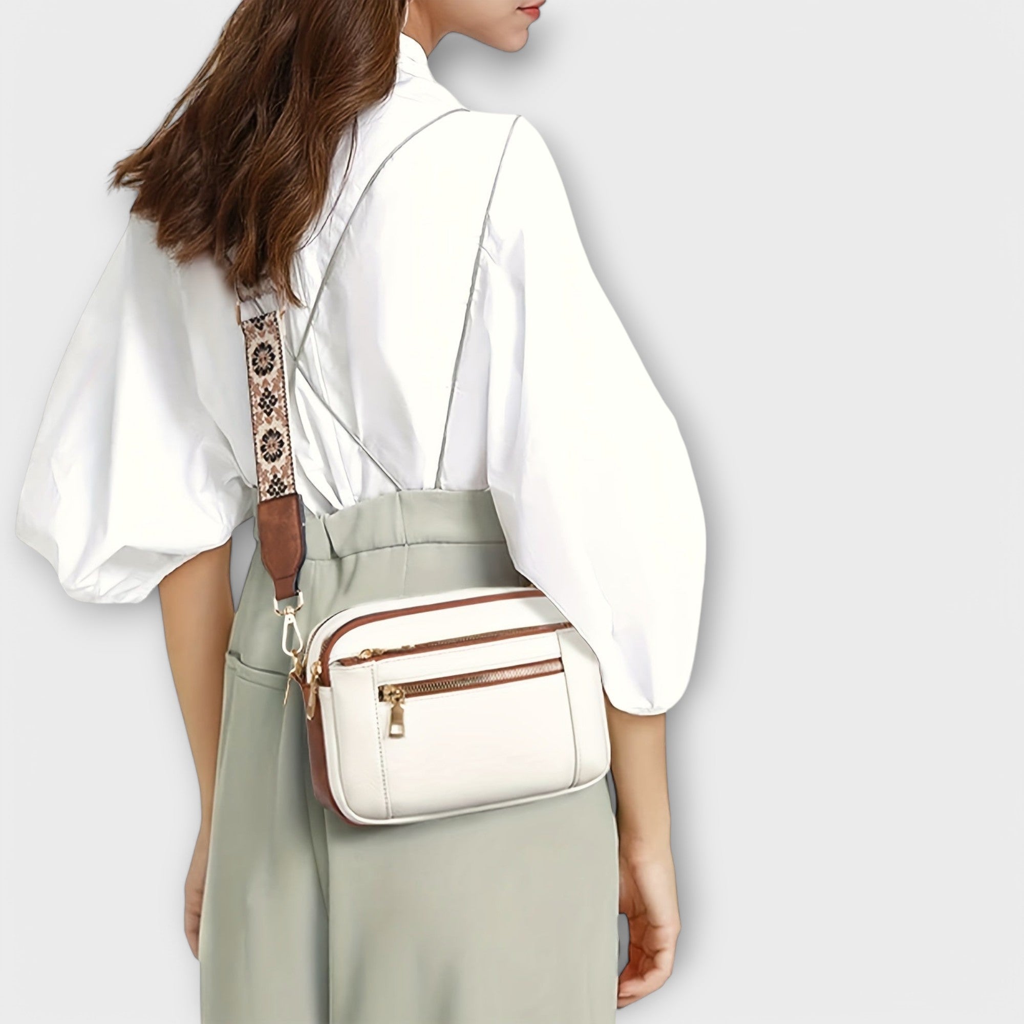 Women's Vegan Leather Crossbody Bag – Boho Strap | Dorianyx