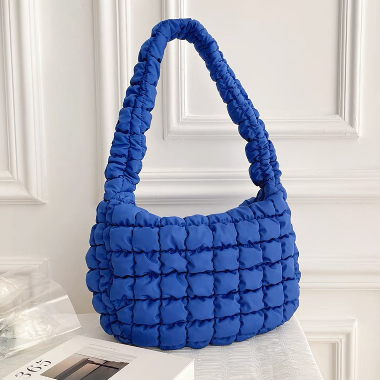 Women's Quilted Shoulder Bag – Puffer Everyday Handbag | Blythe
