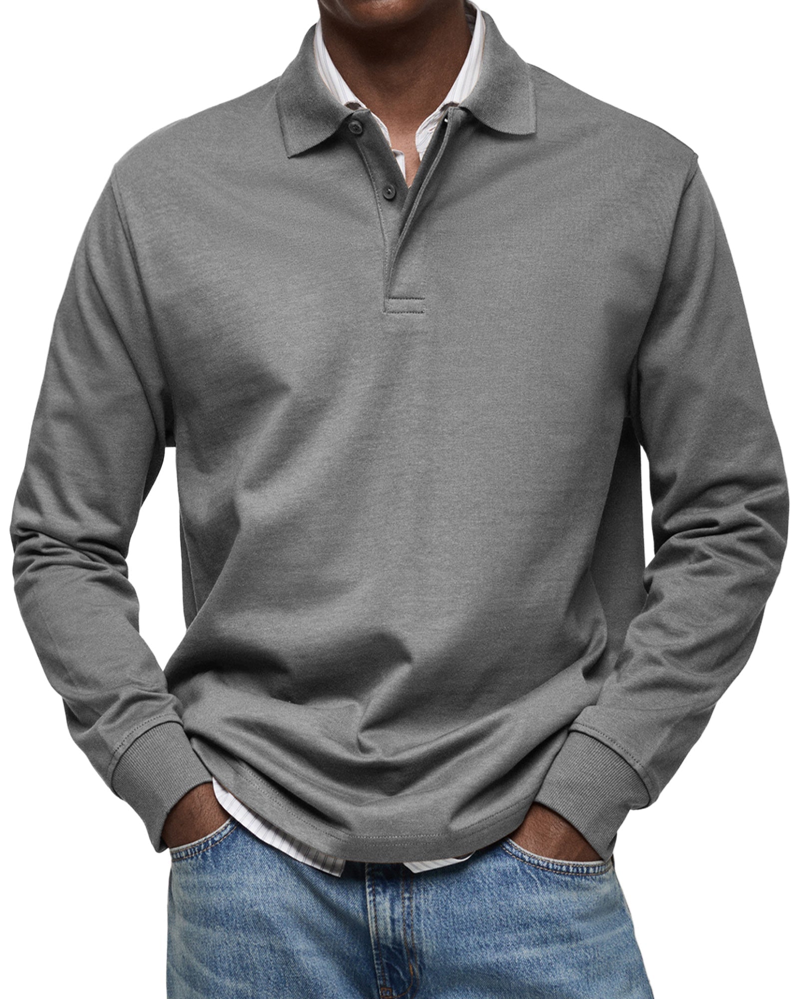 Andres - Luxury Long-Sleeve Polo