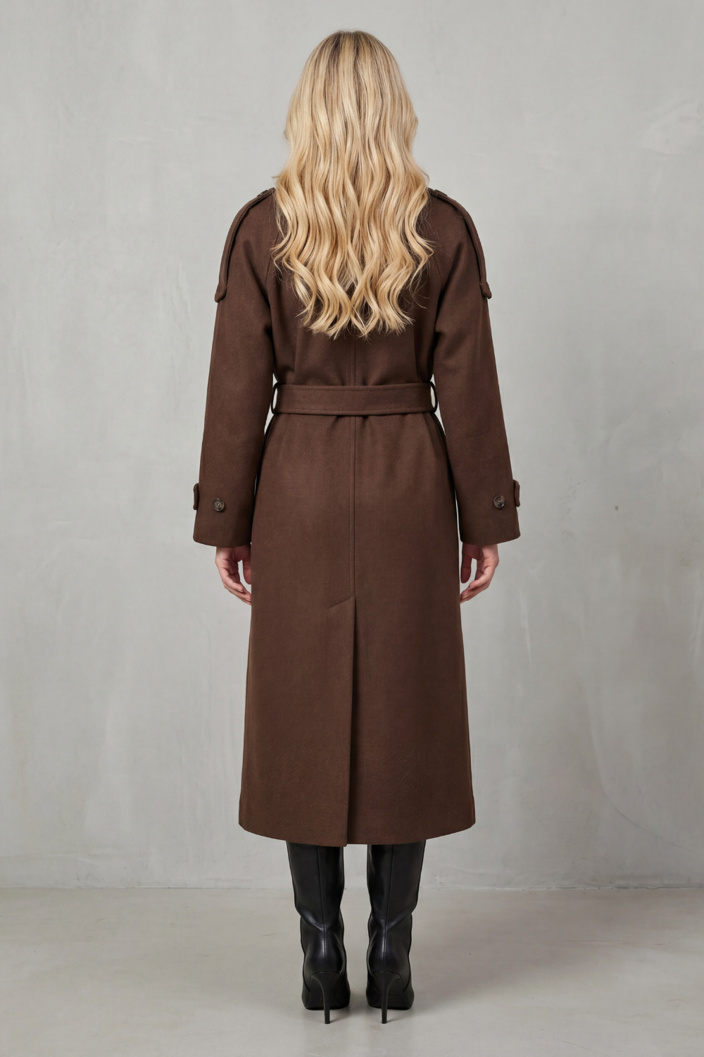 Women's Oversized Wool Trench Coat - Maubéry