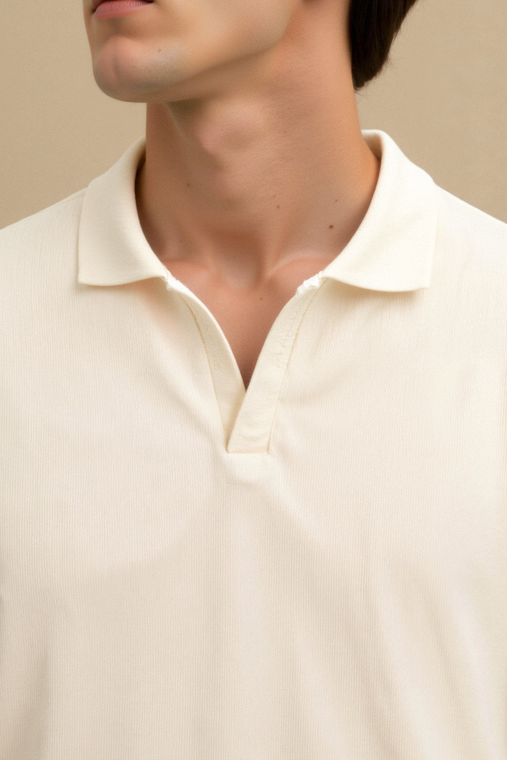 Klyne Woolen Structure Polo T-Shirt