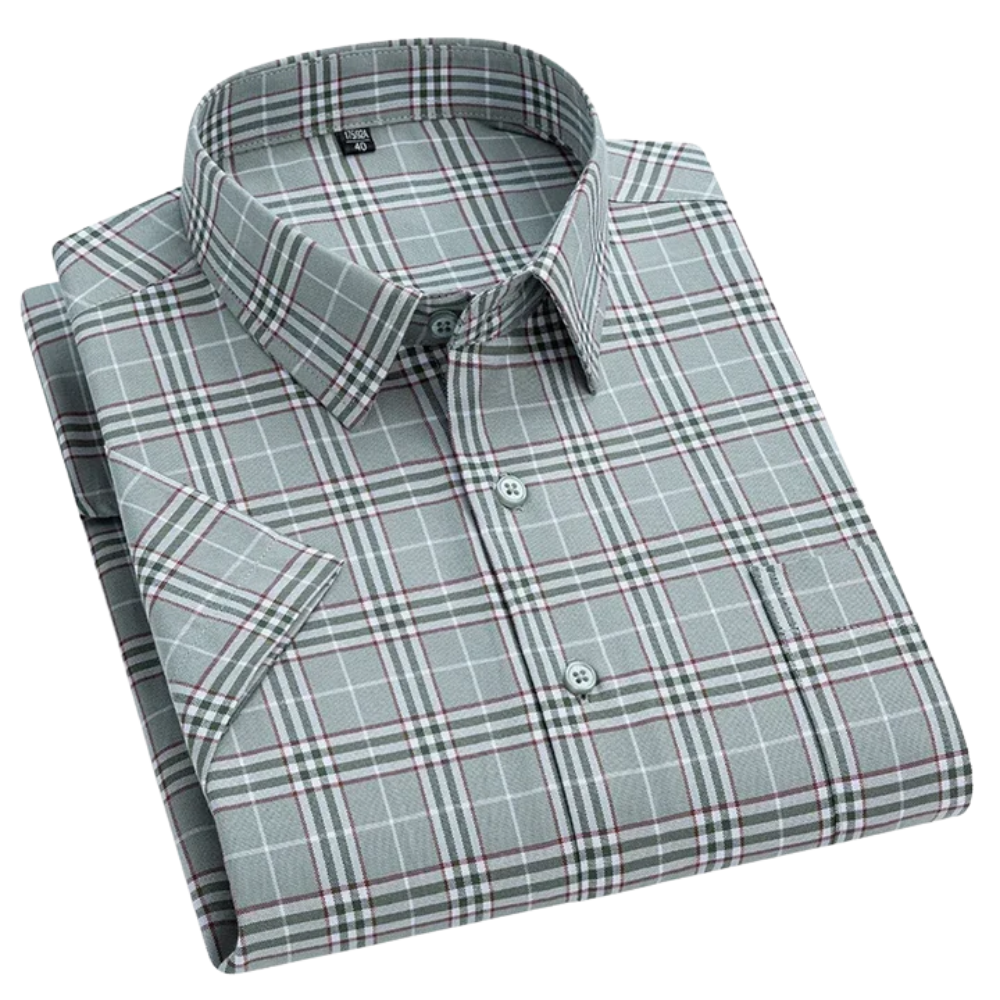 Klyne - Short-Sleeved Cotton Shirt