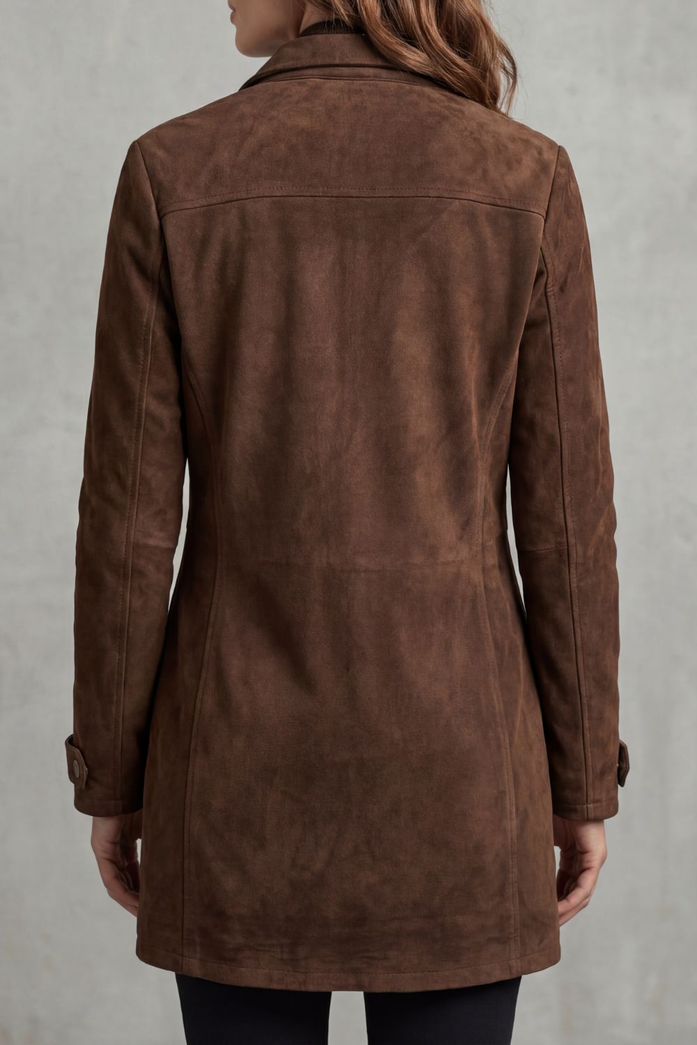Women's Custom Suede Longline Coat - Bellavue