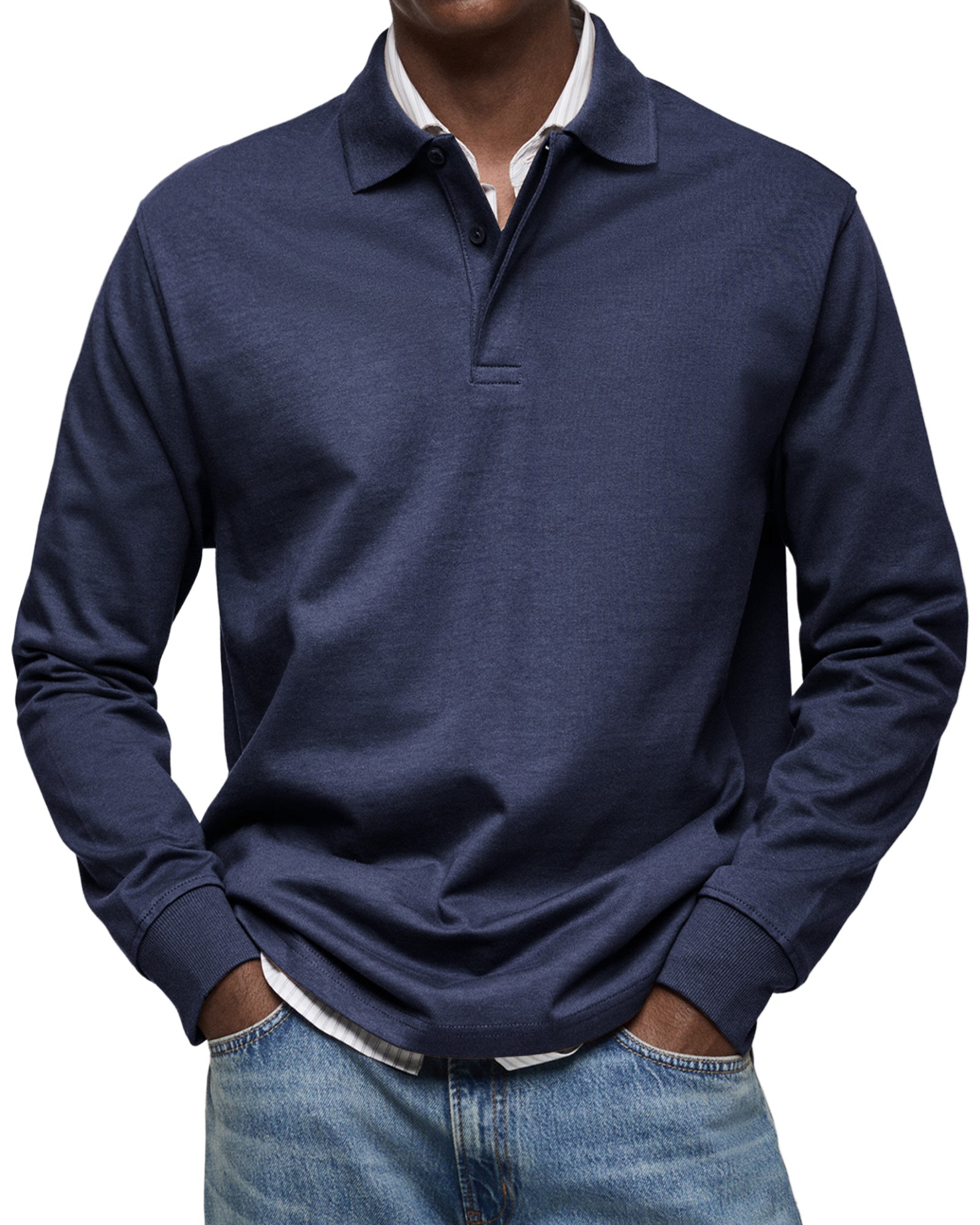 Andres - Luxury Long-Sleeve Polo