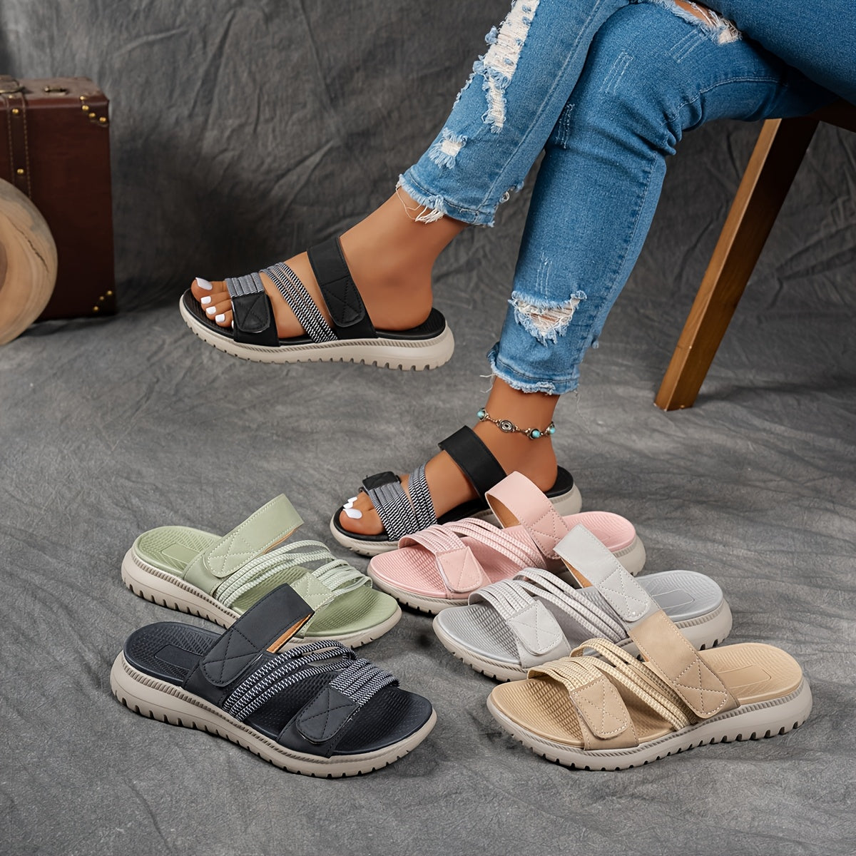 Women's Sporty Platform Comfort Sandals - Cleo