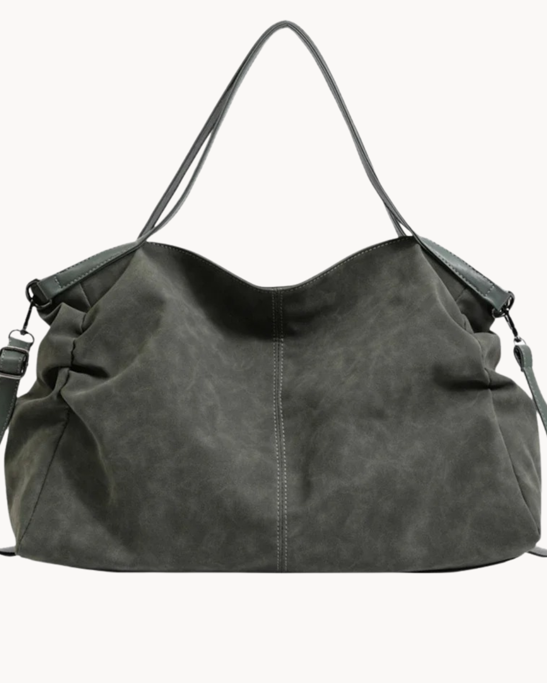 Suede Shoulder Bag, Slouchy Design | Lyra