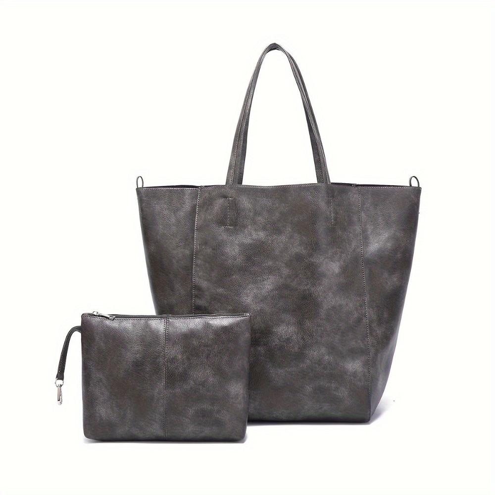 Oversized Vegan Leather Tote Bag | Dagmar