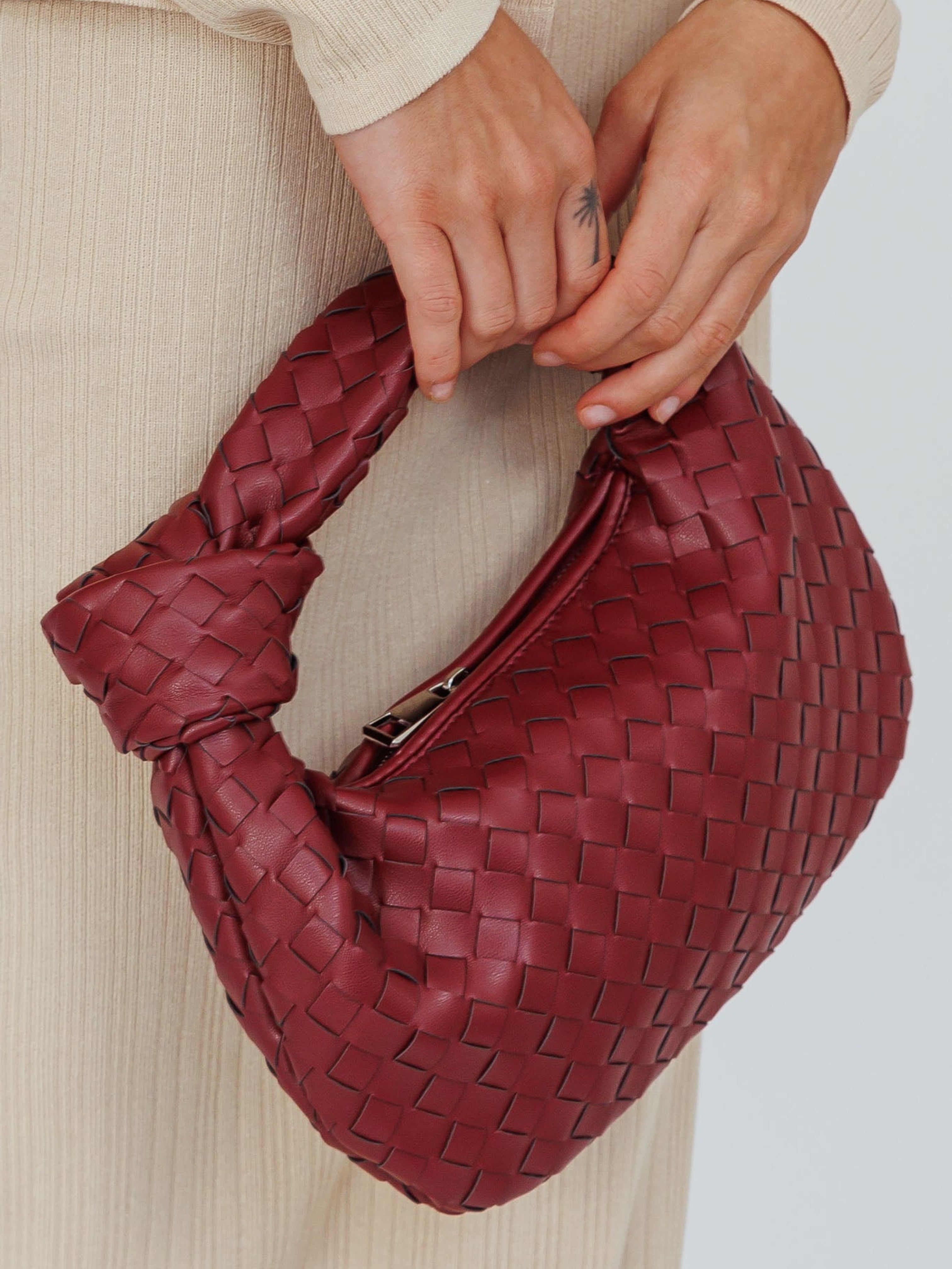 Mini Braided Handle Bag | Marigold