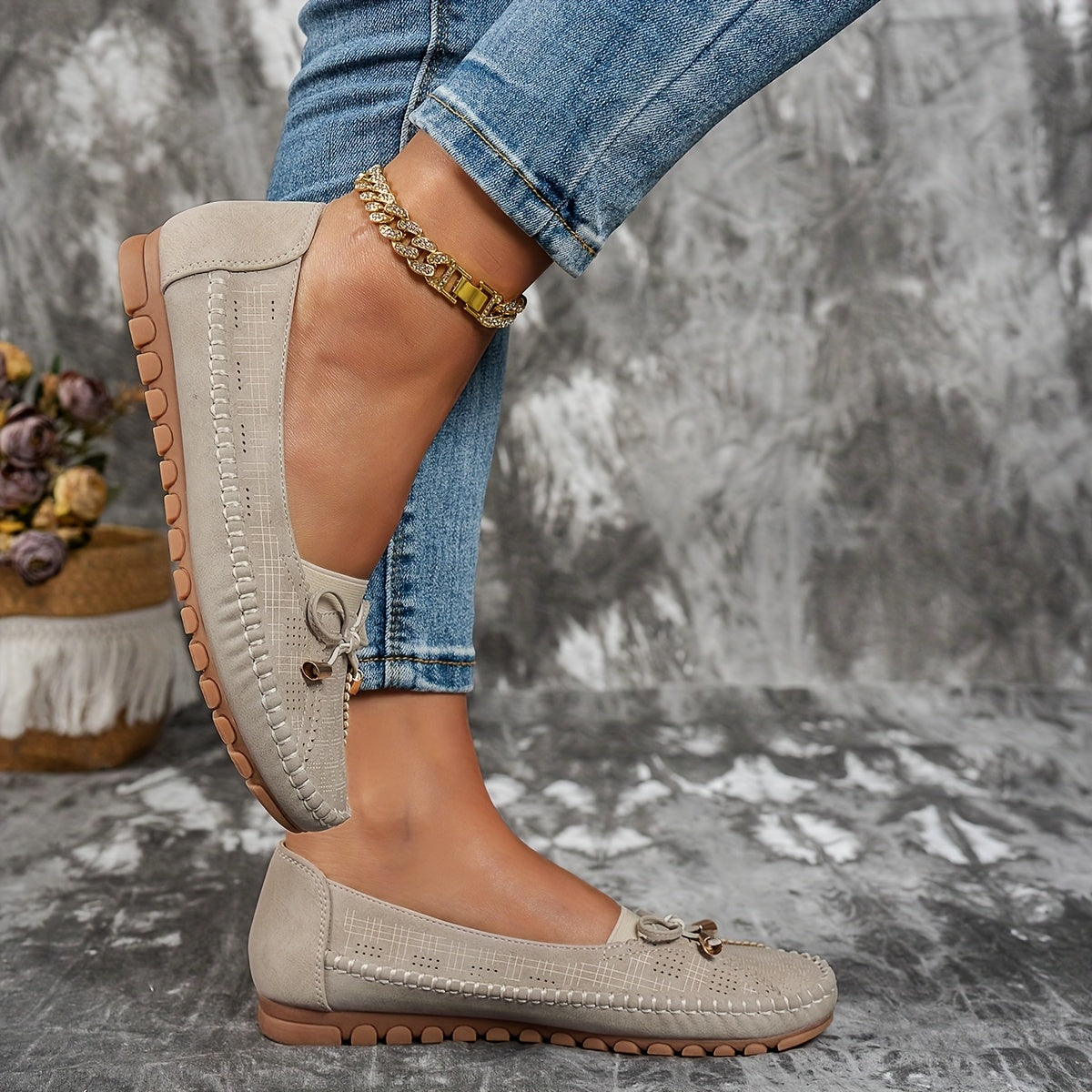 Women's Bow Detail Comfort Loafers - Sabine