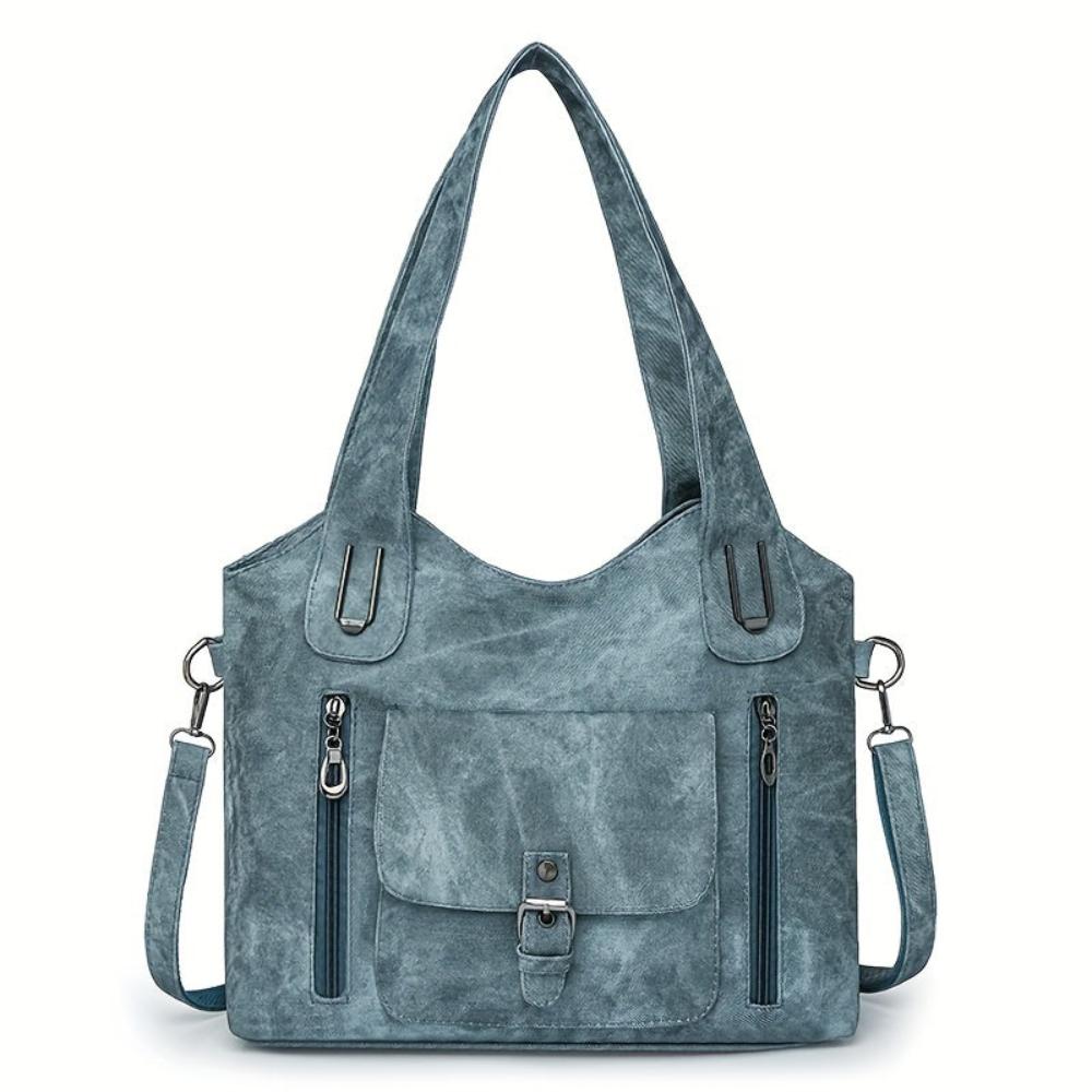 Women's Vegan Leather Shoulder Bag – Retro Style | Franka