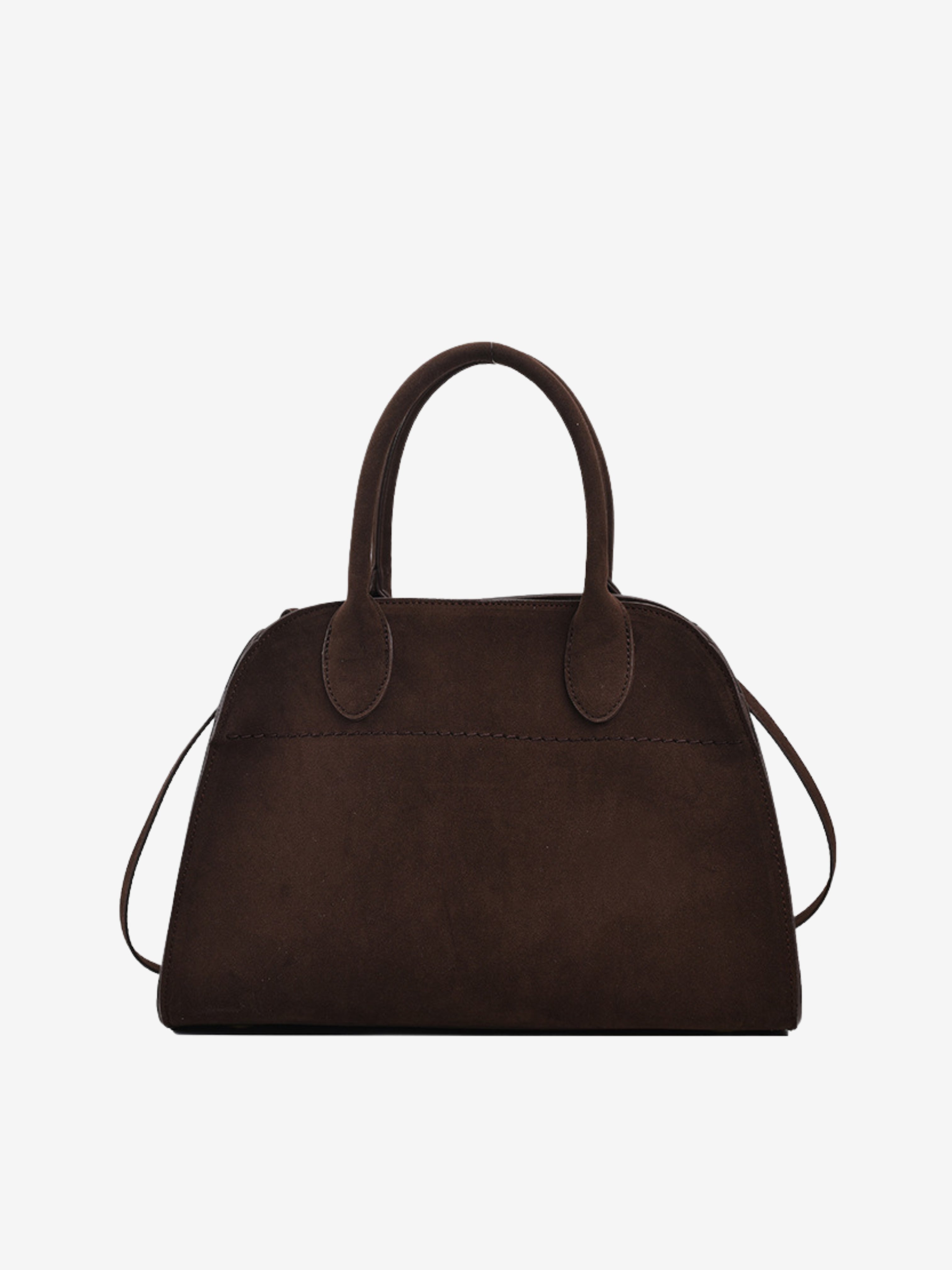 Women's Faux Suede Top Handle Satchel Bag with Adjustable Shoulder Strap for Everyday Use | Beatrix