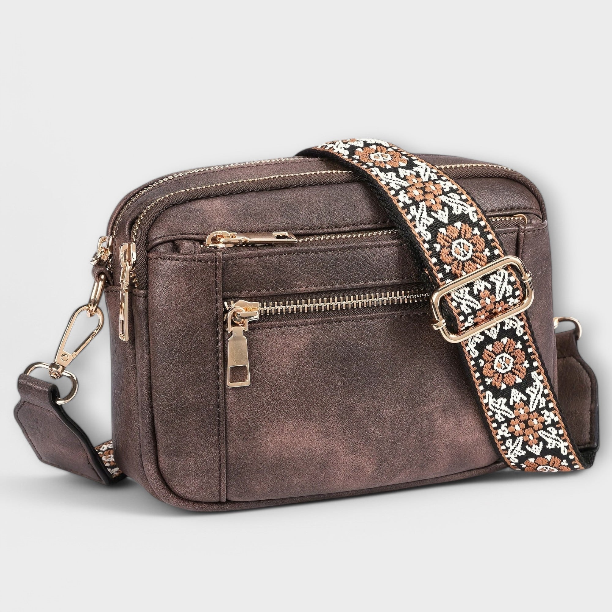 Women's Vegan Leather Crossbody Bag – Boho Strap | Dorianyx