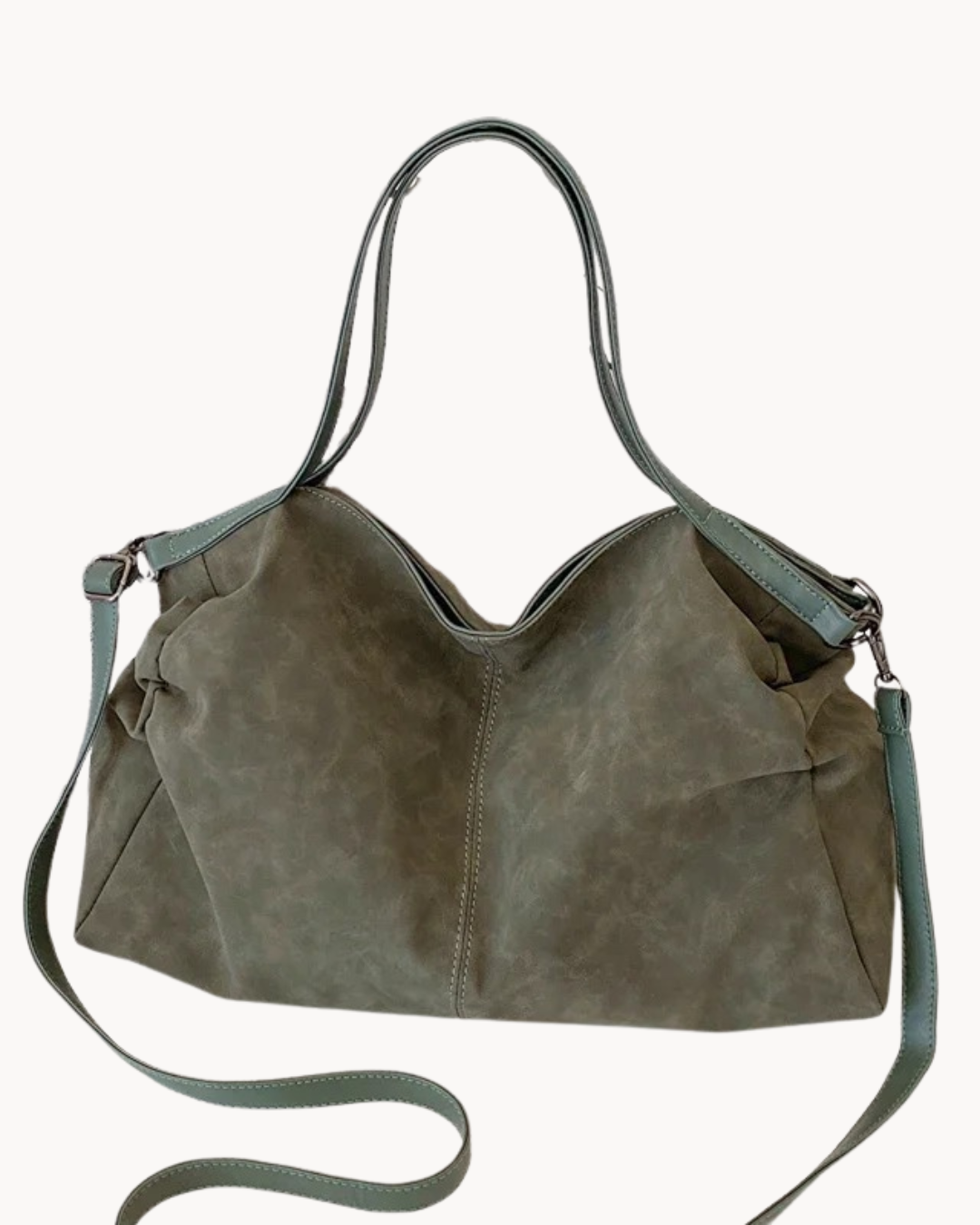 Suede Shoulder Bag, Slouchy Design | Lyra