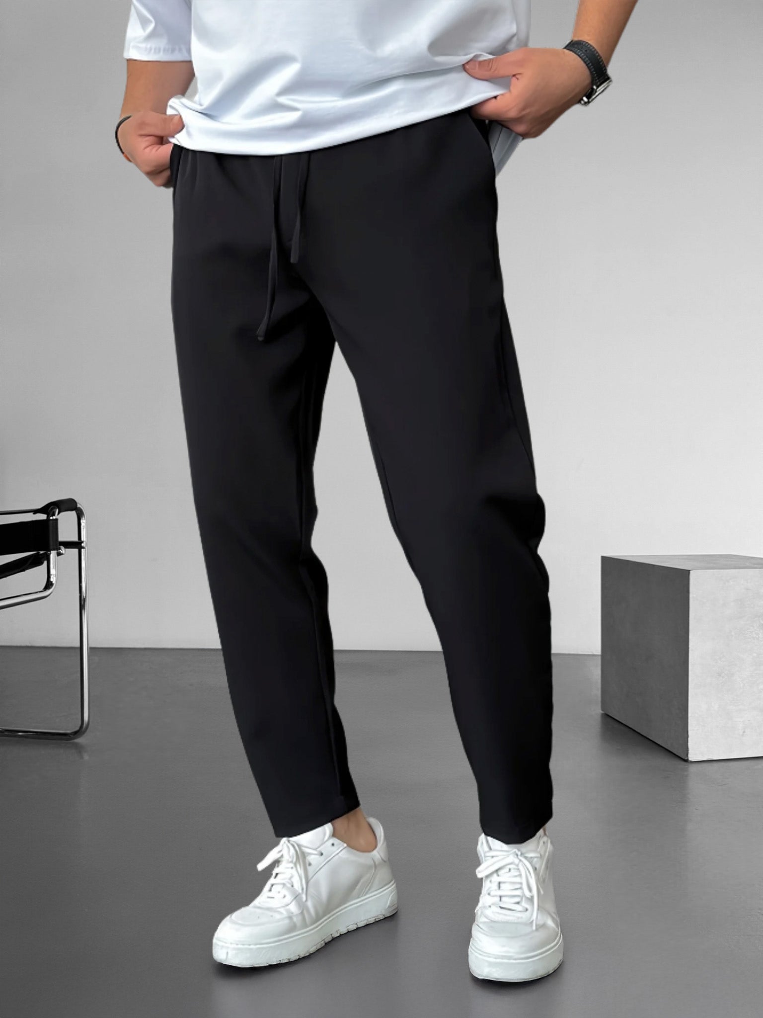 Edo - Essential Tapered Drawstring Trousers