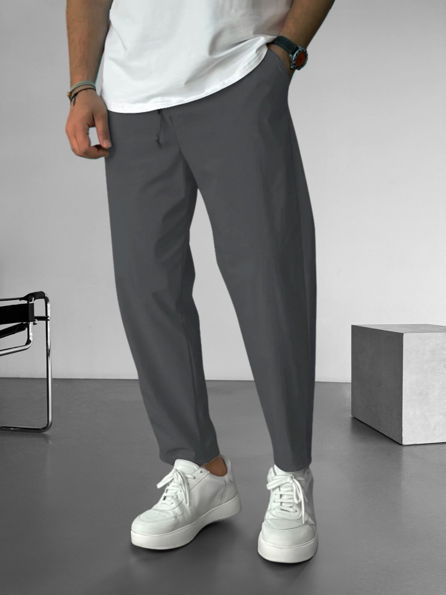 Edo - Essential Tapered Drawstring Trousers