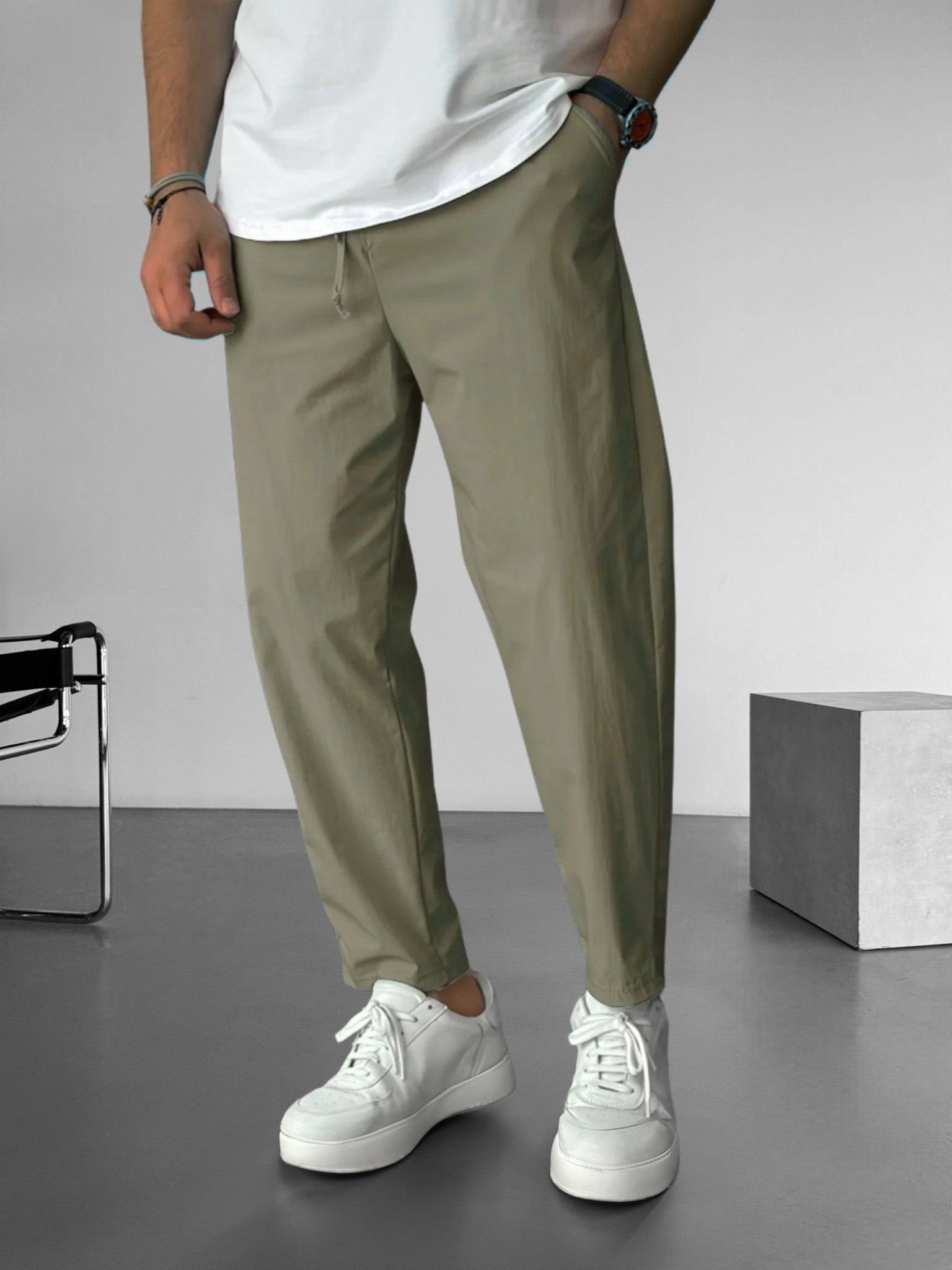 Edo - Essential Tapered Drawstring Trousers