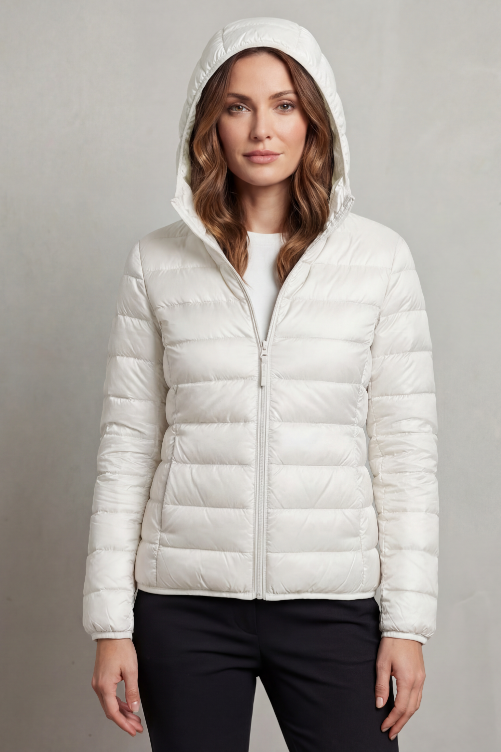 Women's Lightweight Packable Hooded Puffer Jacket - Aela