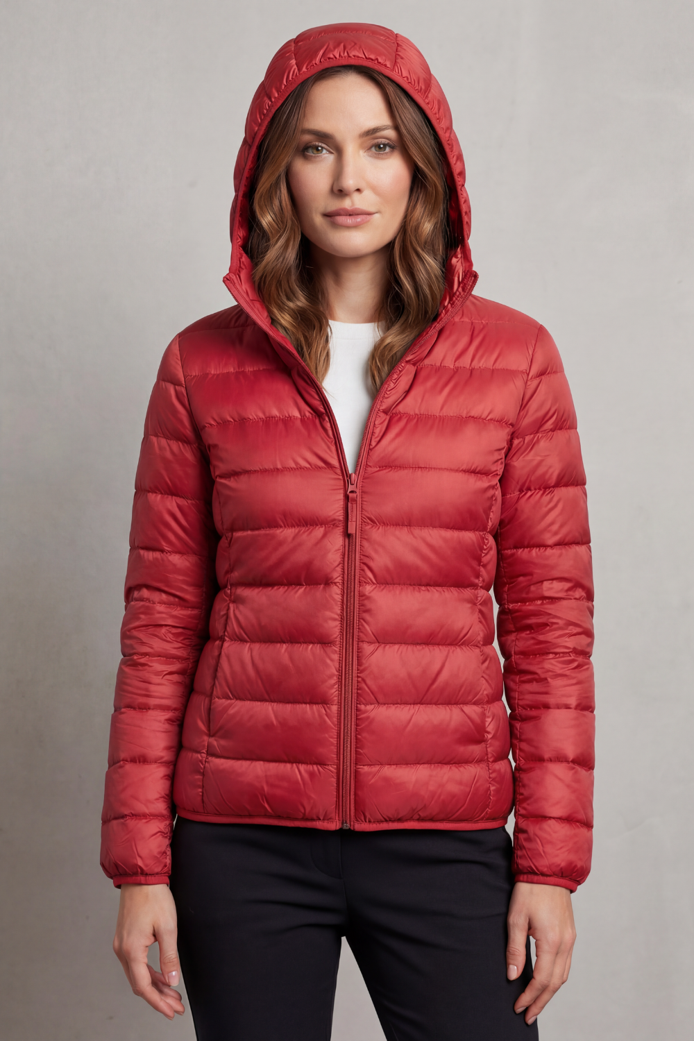 Women's Lightweight Packable Hooded Puffer Jacket - Aela