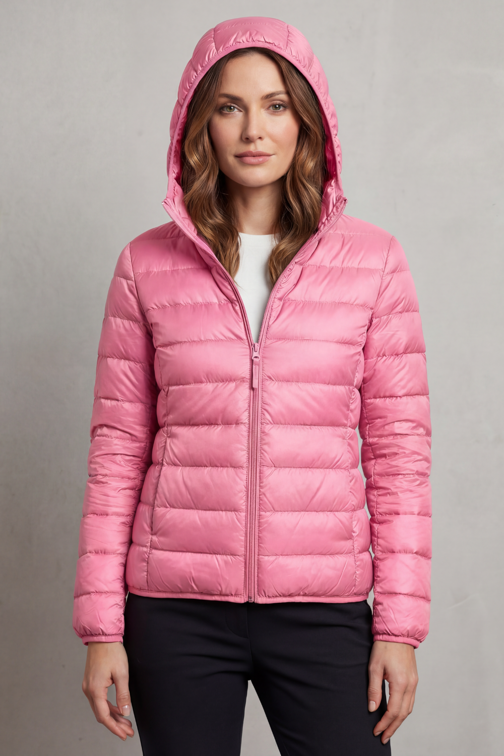 Women's Lightweight Packable Hooded Puffer Jacket - Aela
