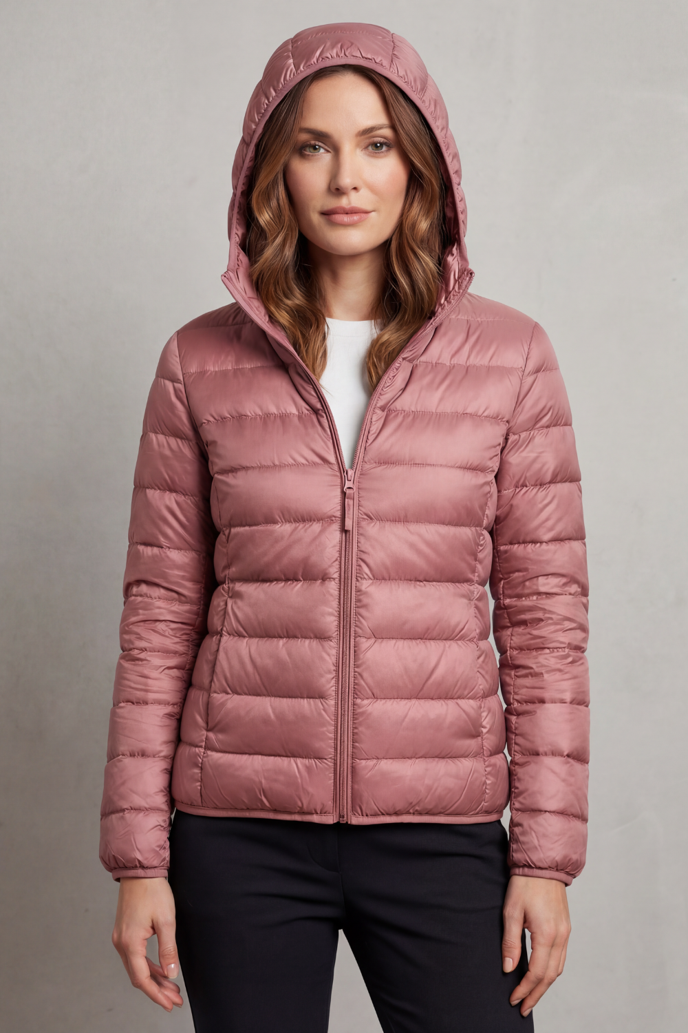 Women's Lightweight Packable Hooded Puffer Jacket - Aela