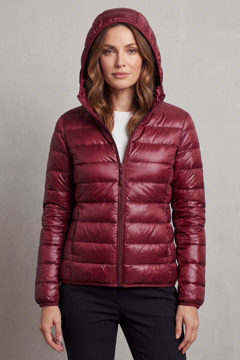 Women's Lightweight Packable Hooded Puffer Jacket - Aela
