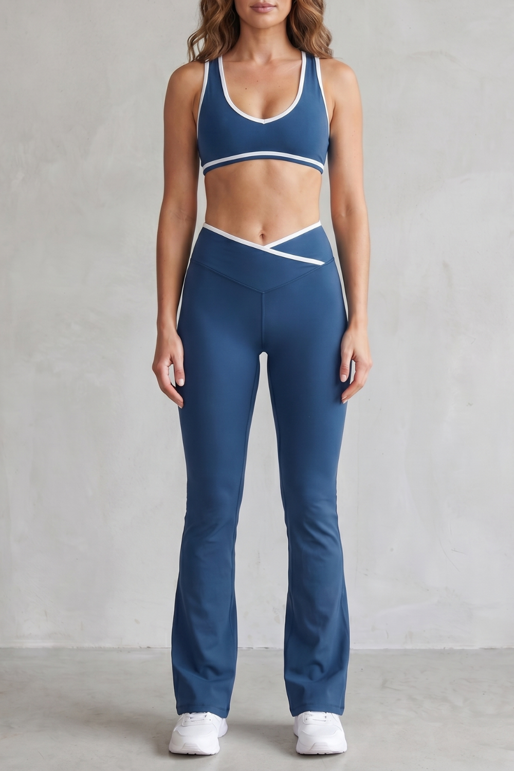 Activewear set styled with sneakers for a polished athleisure look