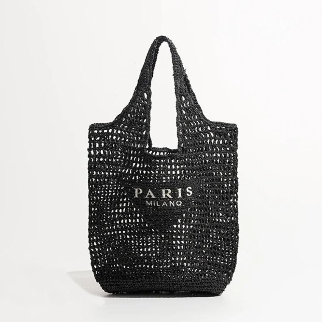 Handwoven Crochet Straw Tote Bag | Beatrice
