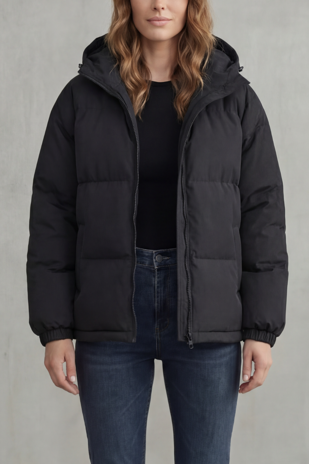 Women's Cozy Quilted Hooded Puffer Jacket - Caeloria