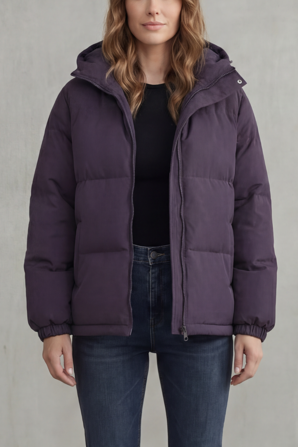 Women's Cozy Quilted Hooded Puffer Jacket - Caeloria