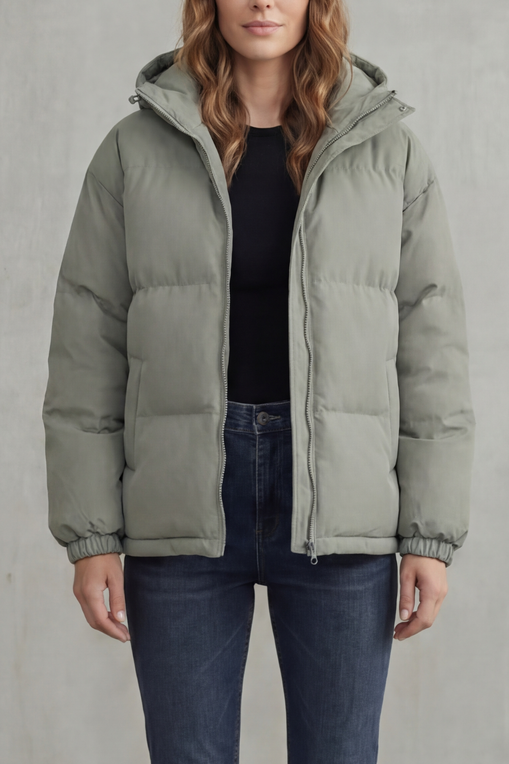 Women's Cozy Quilted Hooded Puffer Jacket - Caeloria