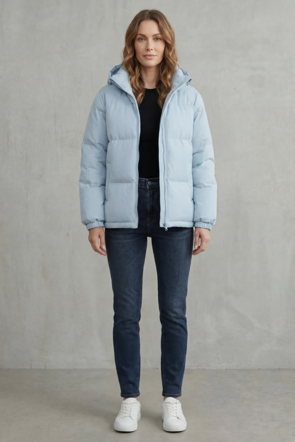 Women's Cozy Quilted Hooded Puffer Jacket - Caeloria