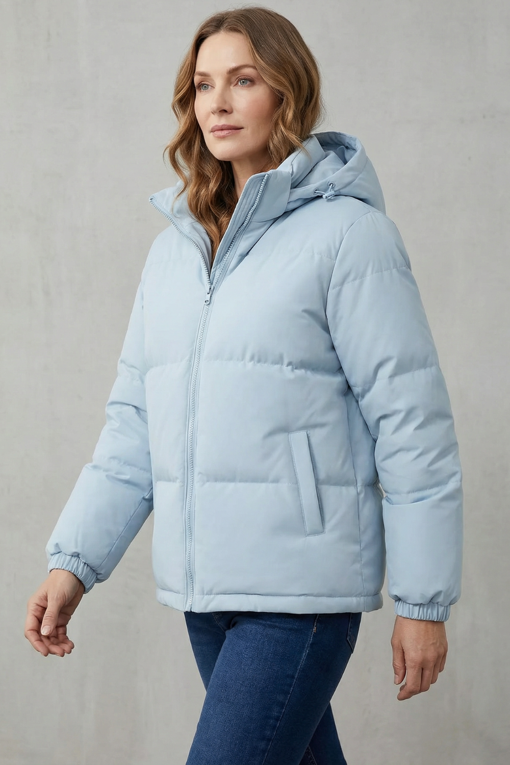 Women's Cozy Quilted Hooded Puffer Jacket - Caeloria