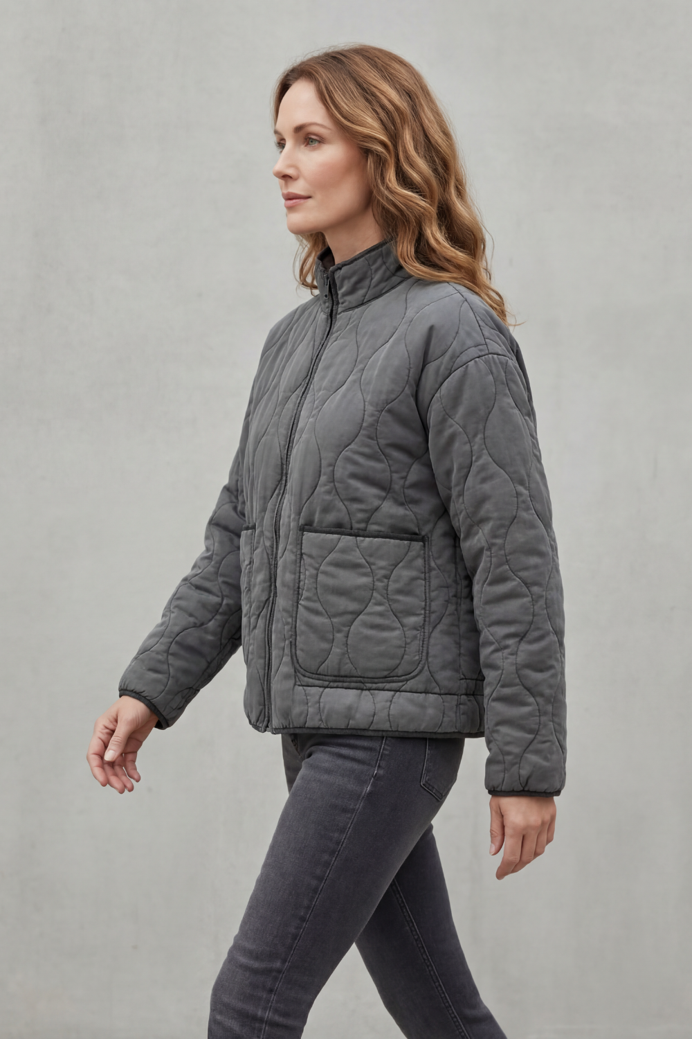 Women's Quilted Puffer Jacket with Stylish Silhouette - Cavelline