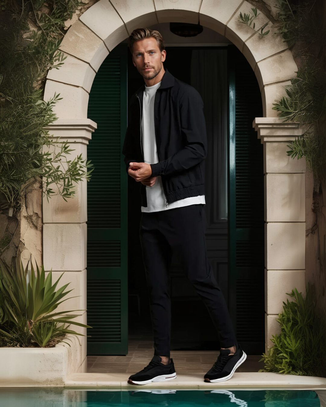 Marbella Tech Suit - Black