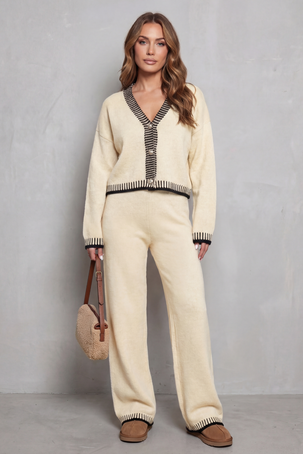 Navy colorway, full-length view