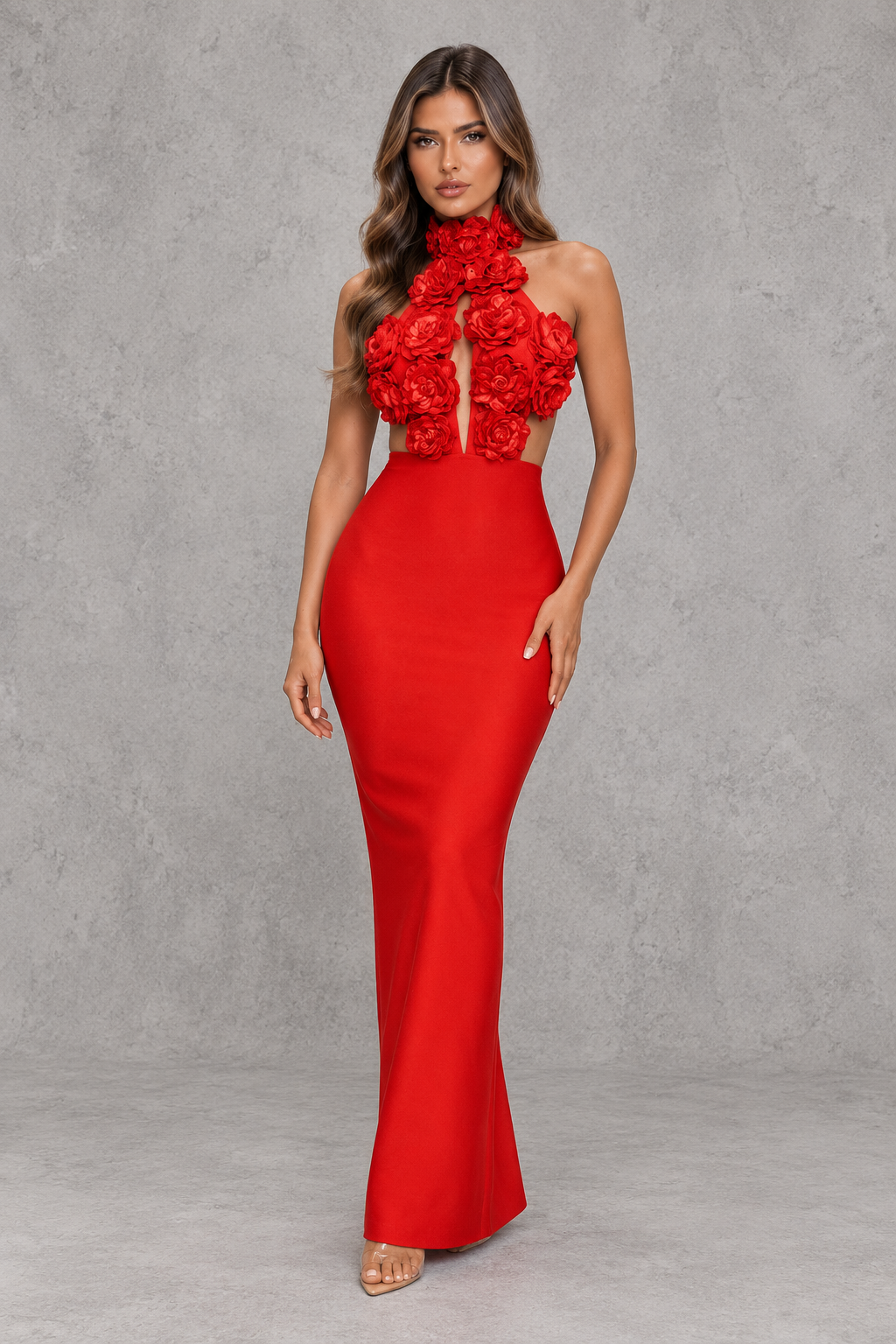 Women’s Crochet Floral Maxi Dress - Marguerite